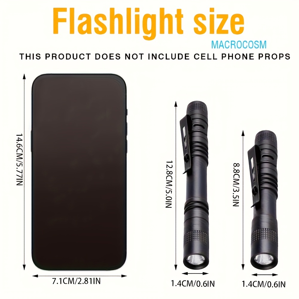 1/2PCS 395nm UV Black Light Flashlight,Ultraviolet Invisible Ink Torch,Ore Moneyscorpion Detection Lamp,Small Portable Pocket Pen Lights, Pet Urine,Hotel Inspection,Dry Stain(Notinclude Battery)