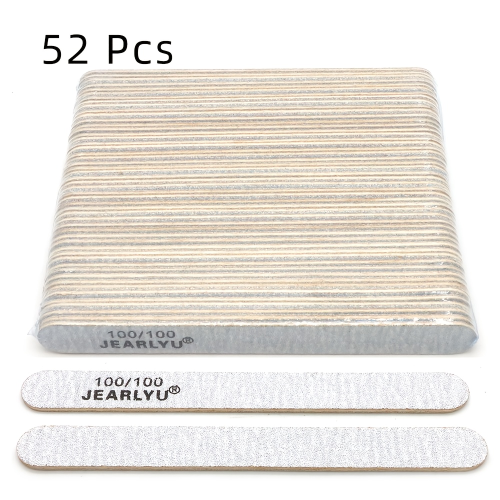 52pcs Double-Sided Thin Nail Files
