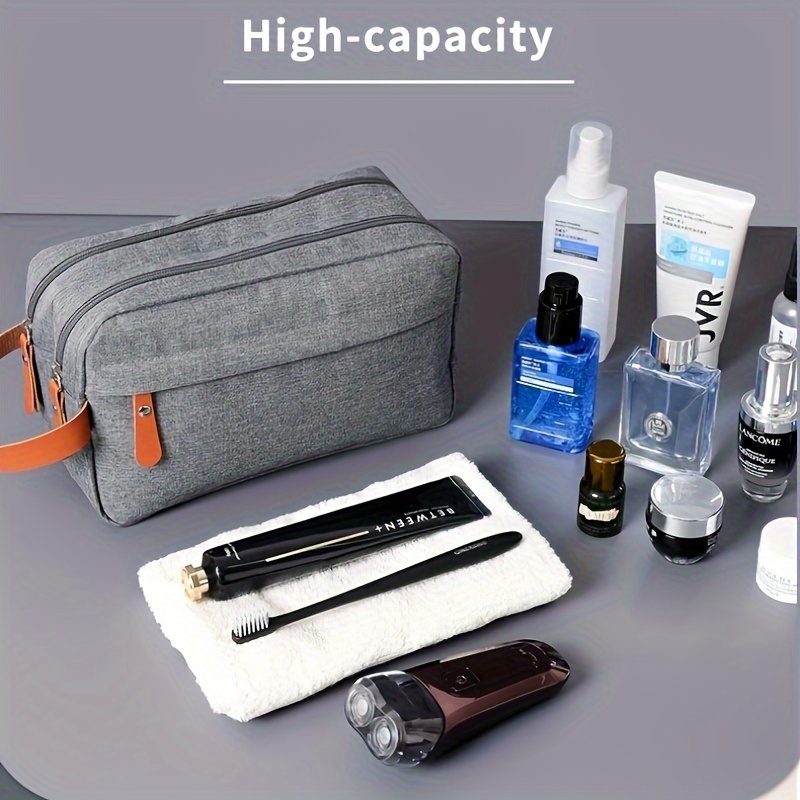 

Men's 300d High Toiletry Storage Bag Hanging Water Resistant Shaving Bag With Divider And Handle Travel Bags