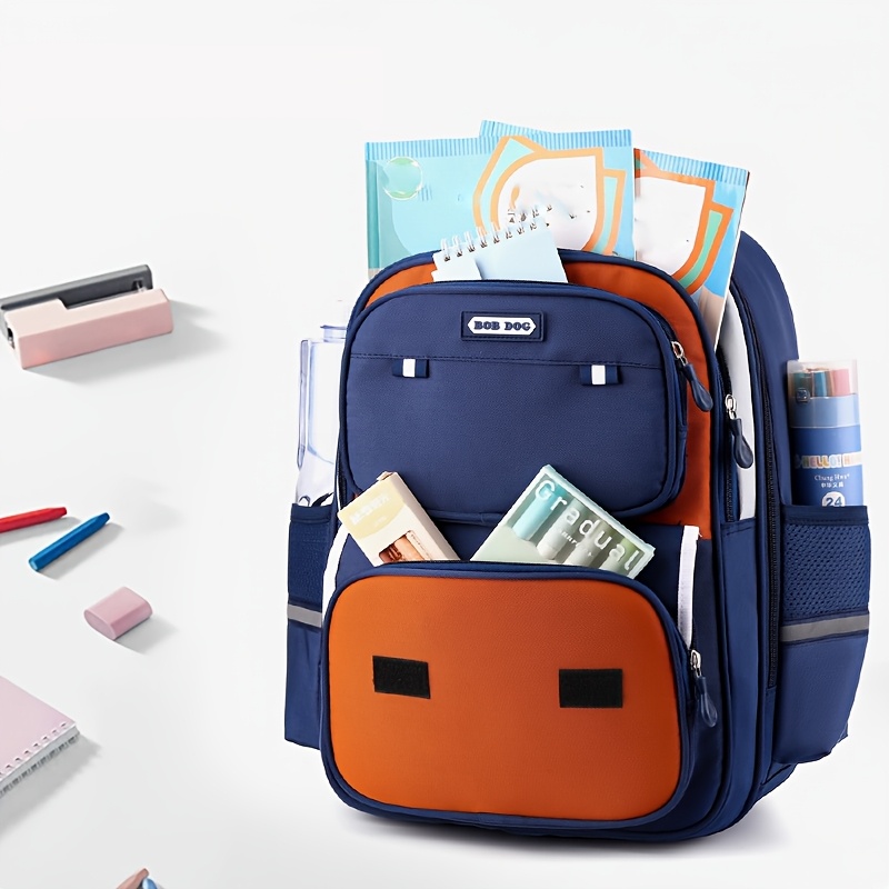 Bobdog Large Capacity Backpack with Spine Protector Design - Lightweight, Adjustable Strap, Zipper Closure, Ideal for Students, New Student Backpack|Modern Backpack|Durable Backpack