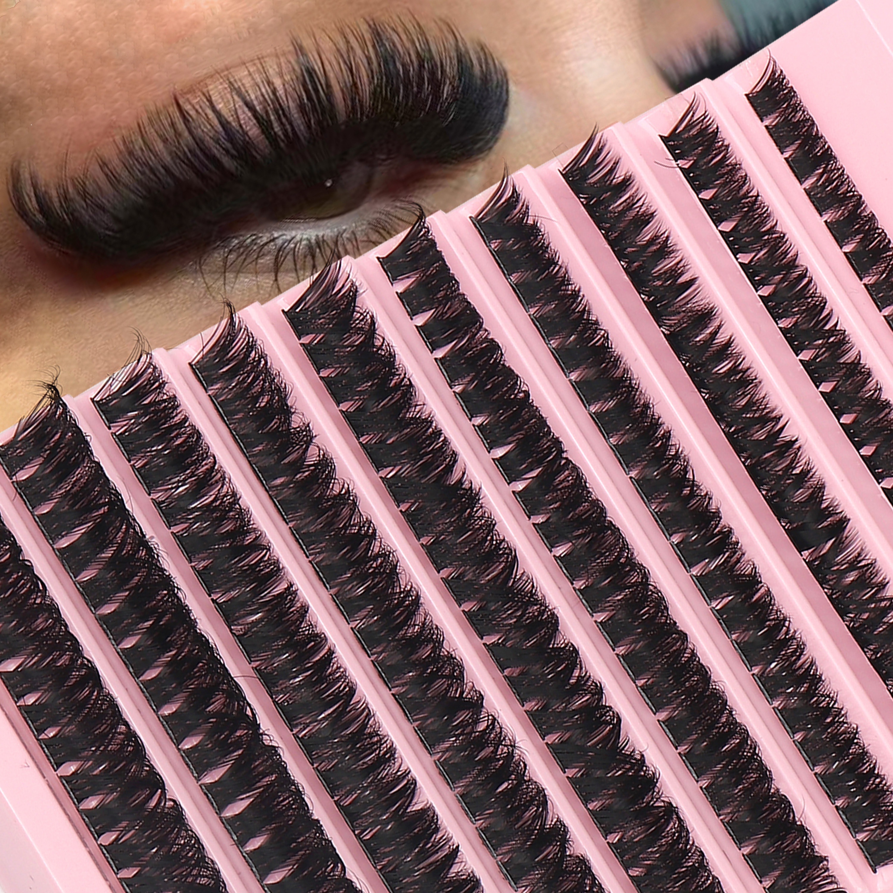

200-piece Soft & Lightweight 80dd Cluster Eyelash Extensions - Mixed Lengths 8-16mm, Ultra-fine 0.07mm, Waterproof Faux Mink Lashes For All Eye Shapes, Diy 3d Effect, Perfect For Daily Wear & Parties