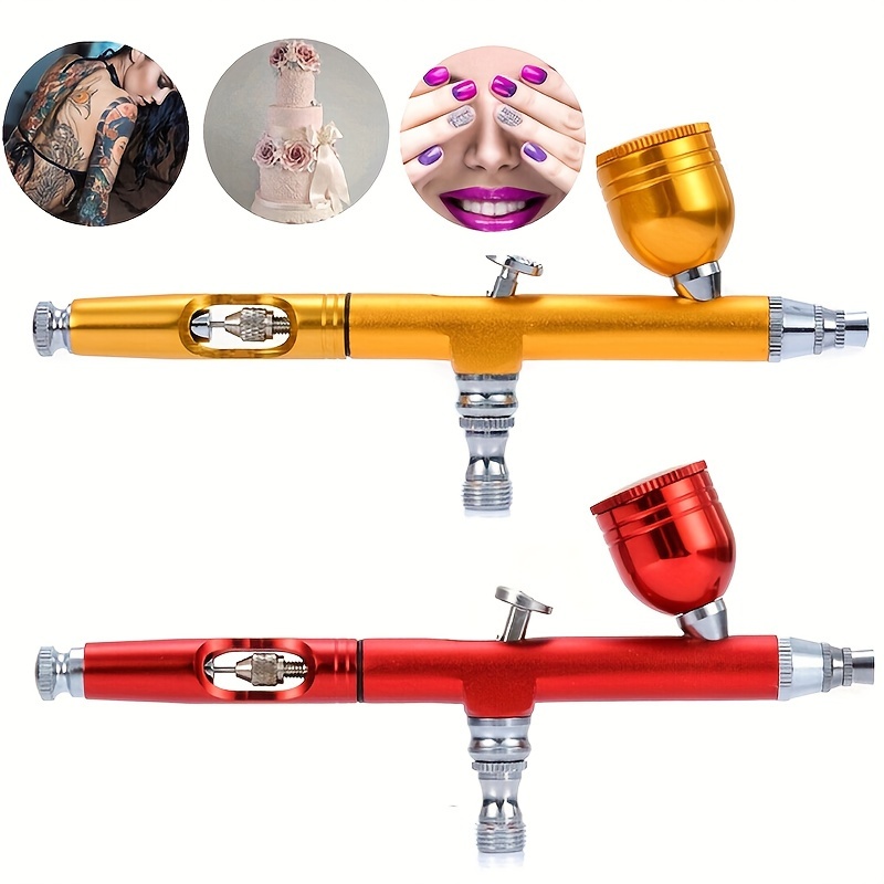 

Versatile 0.3mm Dual-action Airbrush Gun For Nail Art, Tattoos & Crafts - Easy Clean, Gravity Feed, Metal Construction