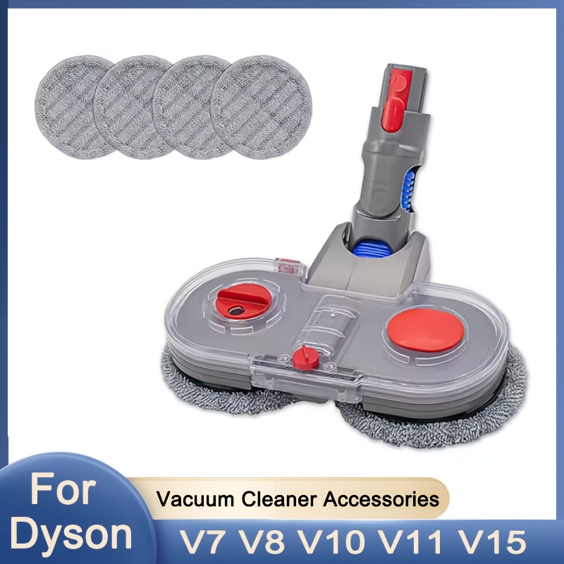 TEMU Compatible For V7/v8/v10/v11/v15 Wet Dry Vacuum Mop Head With Water & Reusable Cloths - Suitable For Floors,, Glass Cleaning, No Pole/handle,
