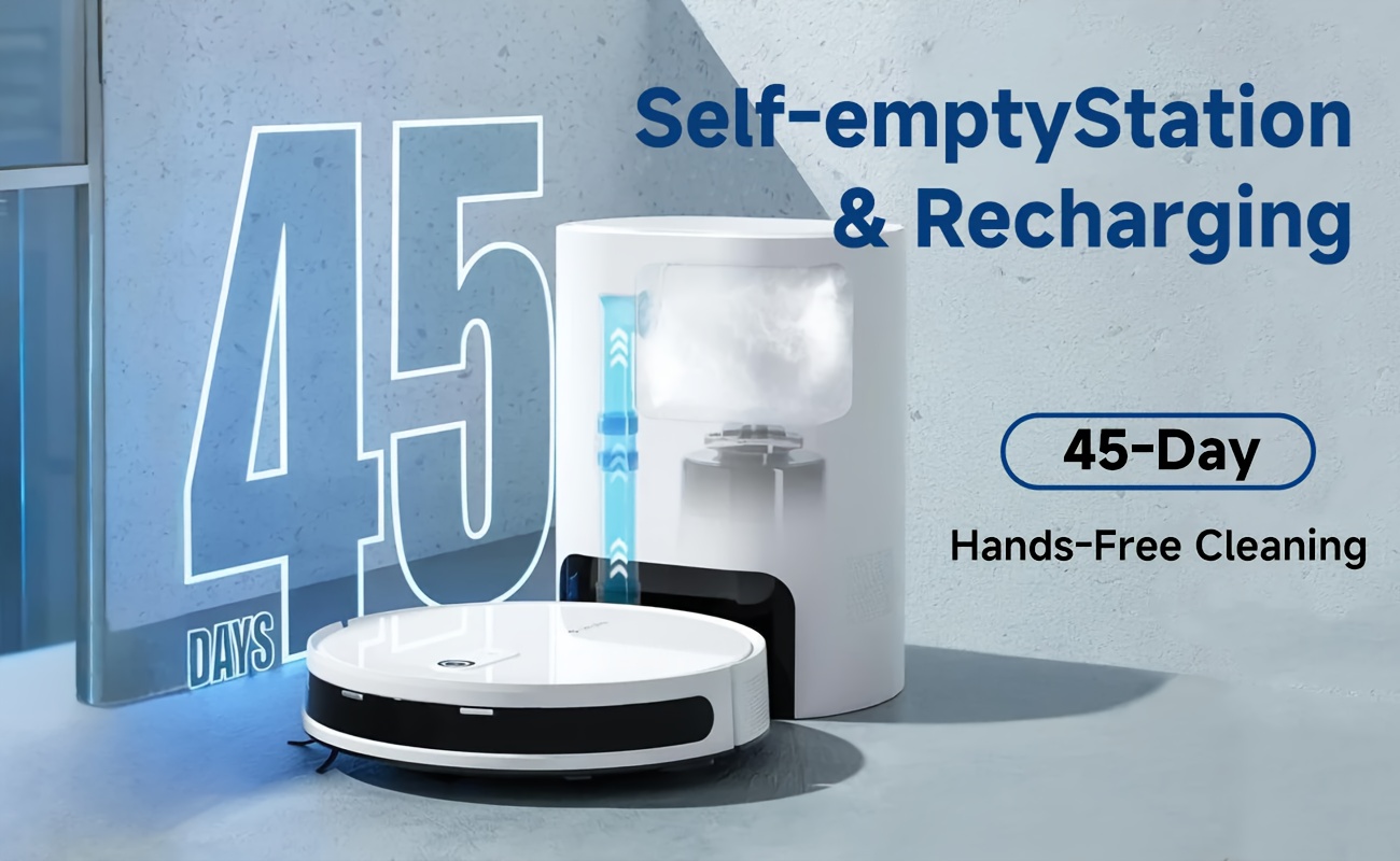 Armagar S10 Robot Vacuum Cleaner with Auto Empty Station-like Dock, 4000Pa Strong Suction, Smart Mapping & Obstacle Avoidance, Self- Mop/Broom Combo, Low Noise, App Control, 2--1 Sweeper and Mop for