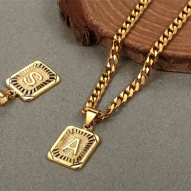 

A-z Pendant Necklace, For Men Women, Steel