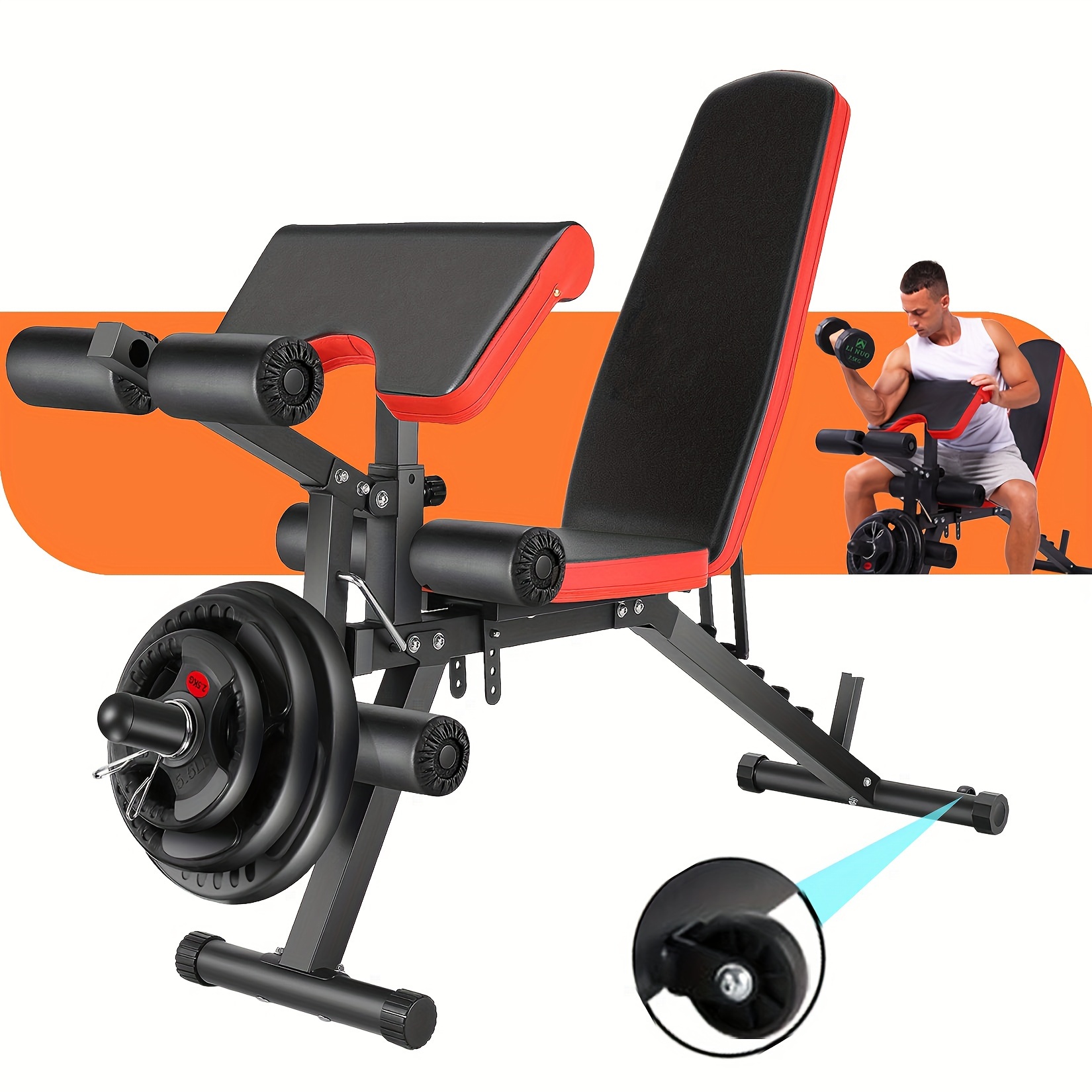 Adjustable Bench Bench Press With Weights Amazon Foldable Weight