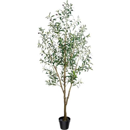 item picture artificial olive tree 165 180 210cm tall potted faux plant with lifelike trunk and leaves large indoor outdoor greenery for home office living room floor door entryway decor additions