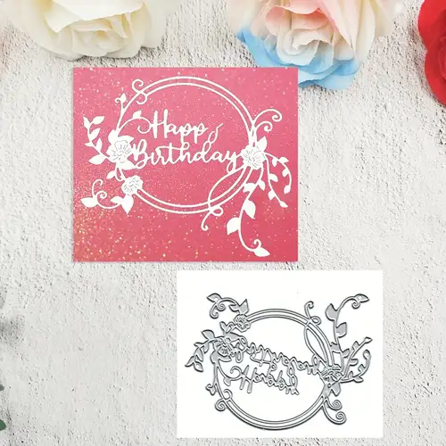 Matrices De Découpe Happy Birthday - Pochoirs Scrapbooking & Cartes D'Anniversaire