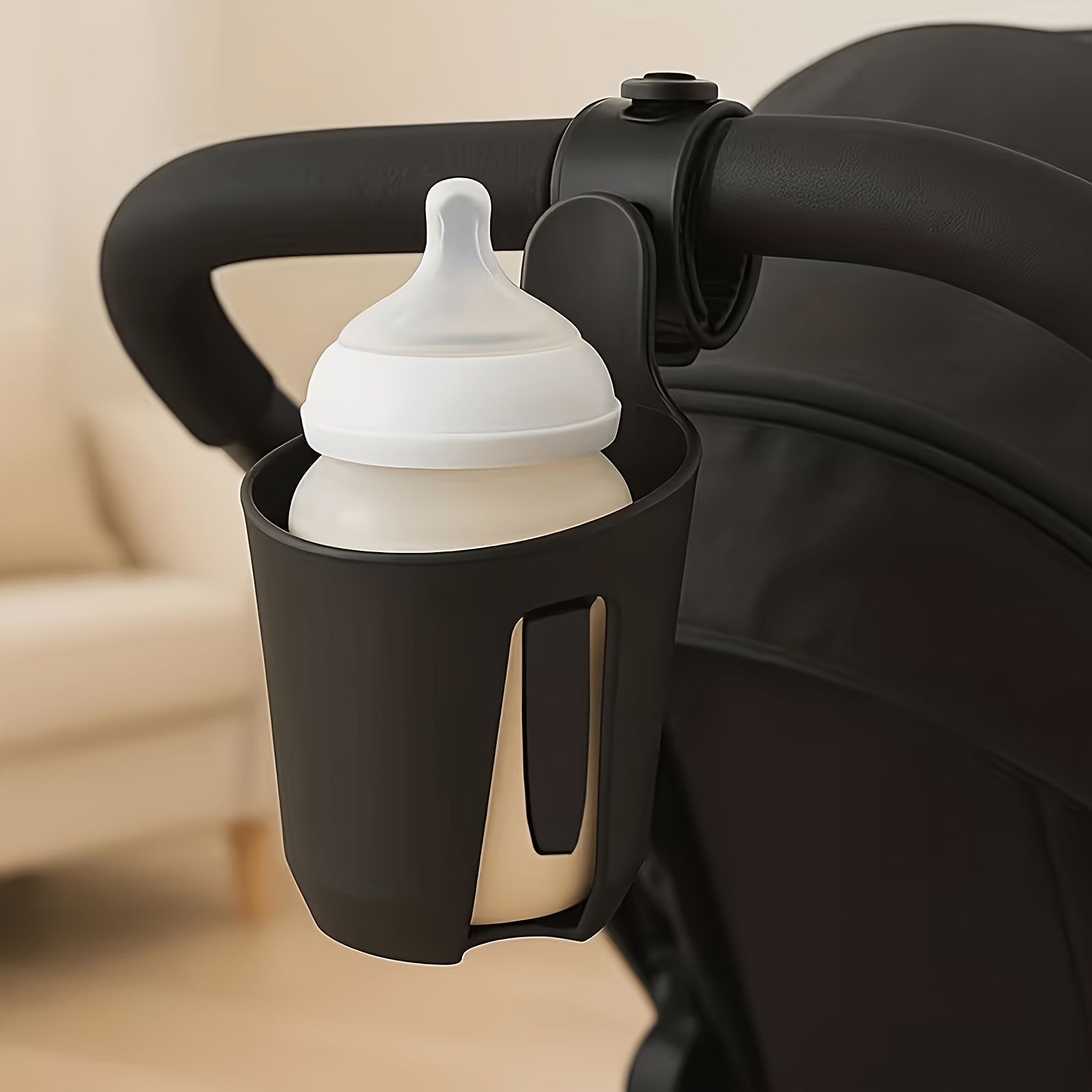Universal Stroller Cup Holder, Suitable For Beverage, Bottle, Water Cup, And Coffee Cup Holders, Adjustable Fixture, Multifunctional Stroller Accessory, Suitable For Children -6, Durable Materials