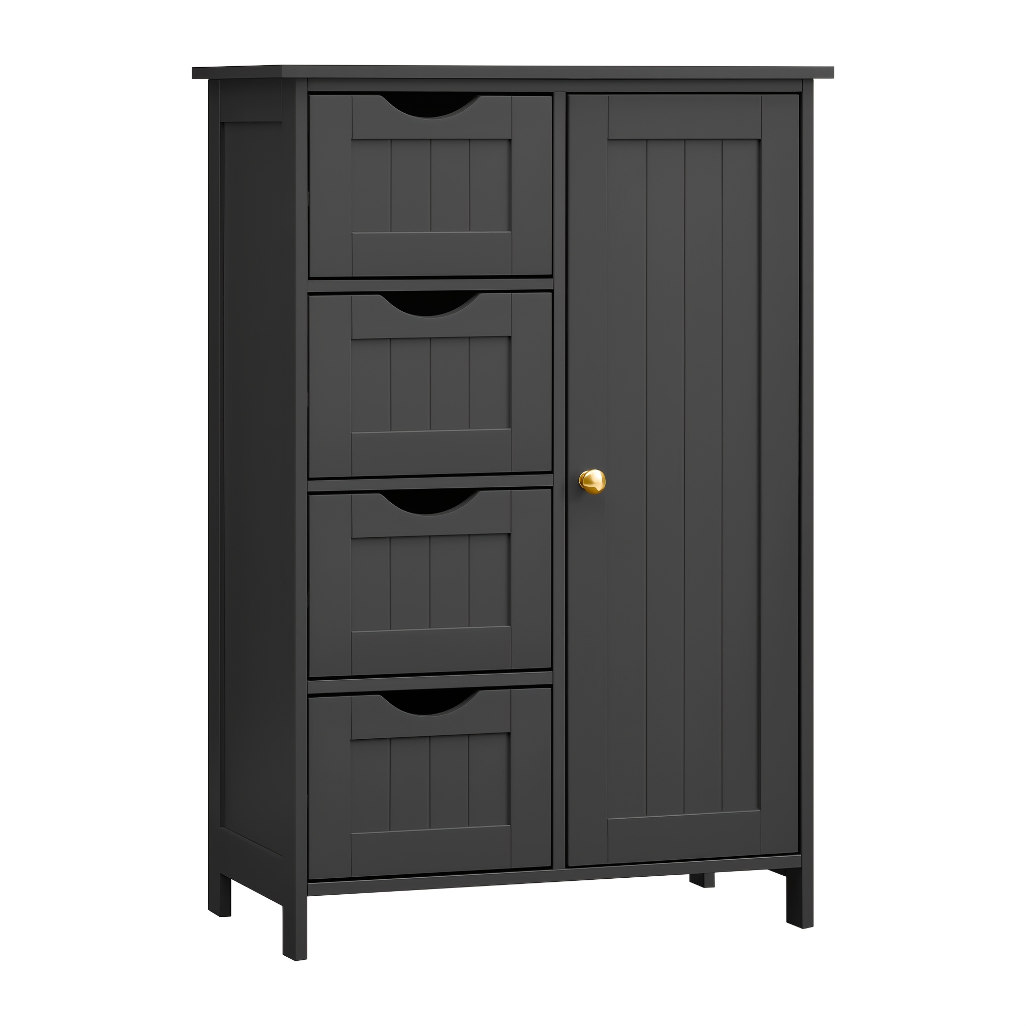 TEMU Storage Cabinet With Drawers, Freestanding Floor Cabinet With Door, Adjustable Shelf, For Bathroom, Living Room, Kitchen