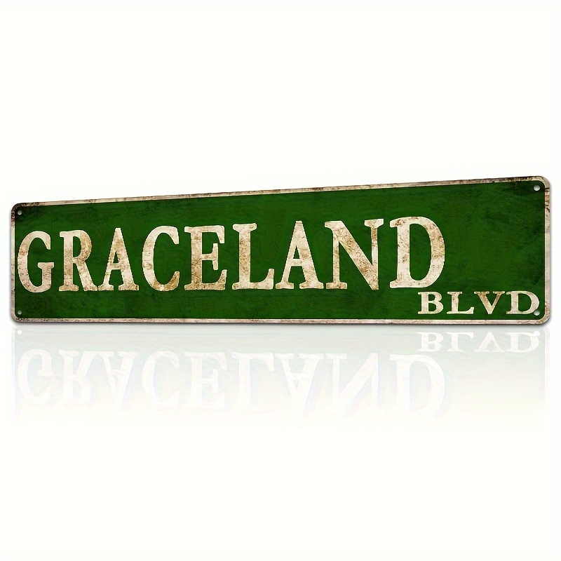 

Vintage Blvd Aluminum Sign - Decorative Wall Hanging Metal Plaque For Home, Bar, Cafe Art Decor - Pre-drilled, Waterproof, Durable, Multipurpose, No Electricity Needed, 16x4 Inches - 1pc