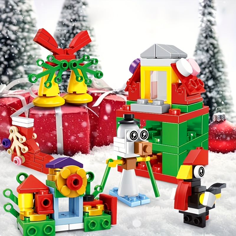 Christmas Building Blocks Transformable Shapes DIY Educational Toy