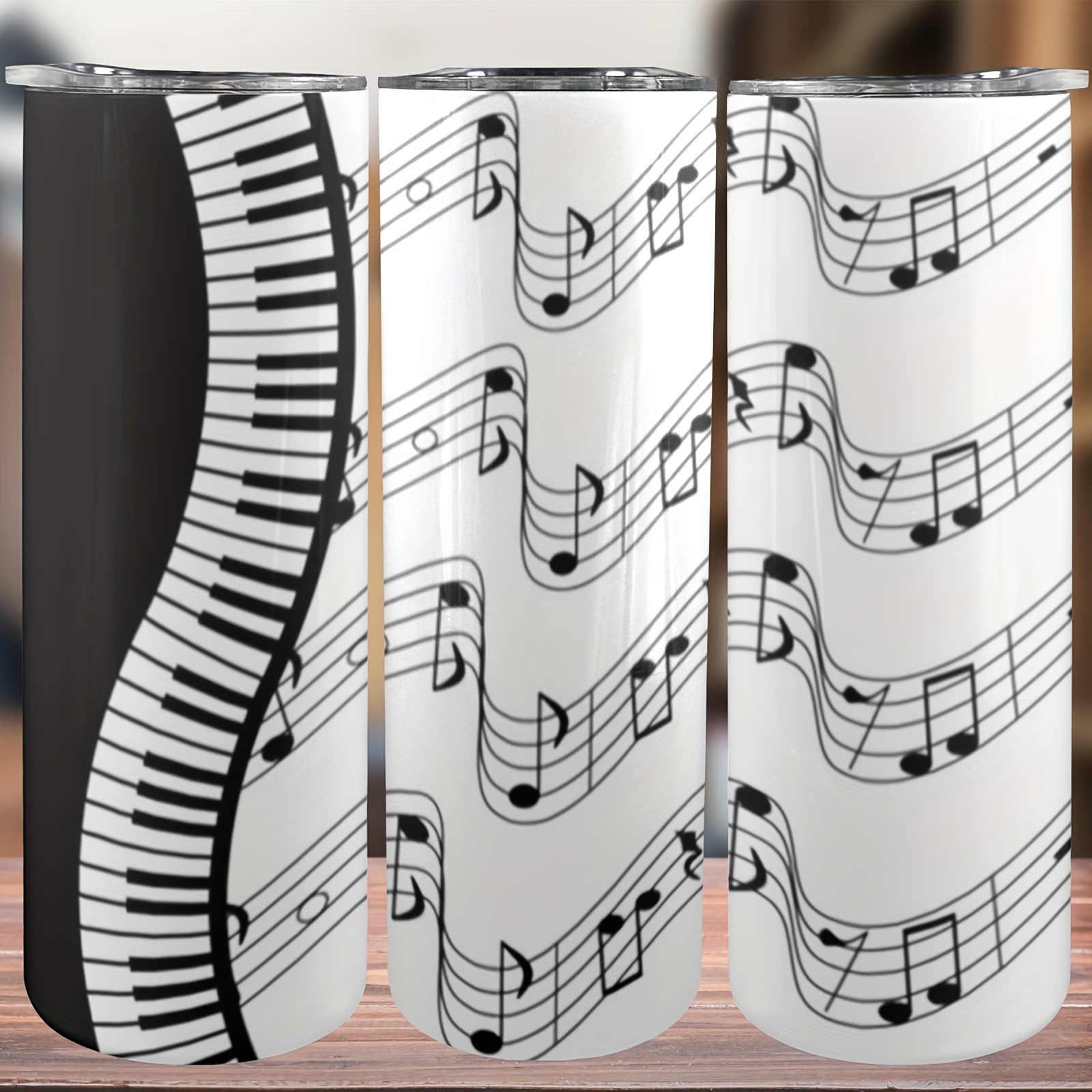 

20oz Insulated Stainless Steel With Chords Design - Includes Straw & Lid, , Ideal Birthday Or Festival Gift