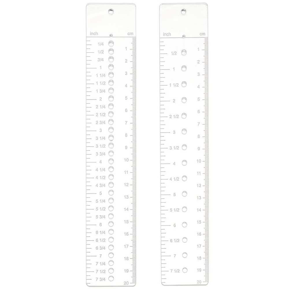 TEMU 2pcs Super Sewing Ruler Set, Acrylic Transparent Rectangular Quilting Ruler With 4mm Hole, Craft Supplies Suitable For Diy Handmade Projects,
