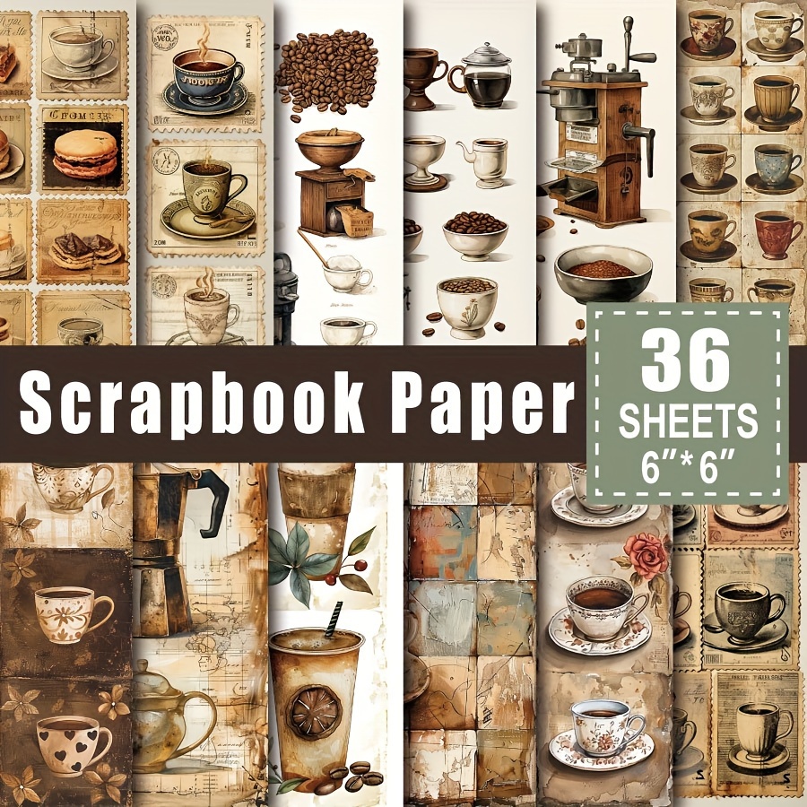 

36 Sheets Scrapbook Paper, Art Craft Pattern Paper, Cardstock Paper, Diy Decorative Card Making Supplies
