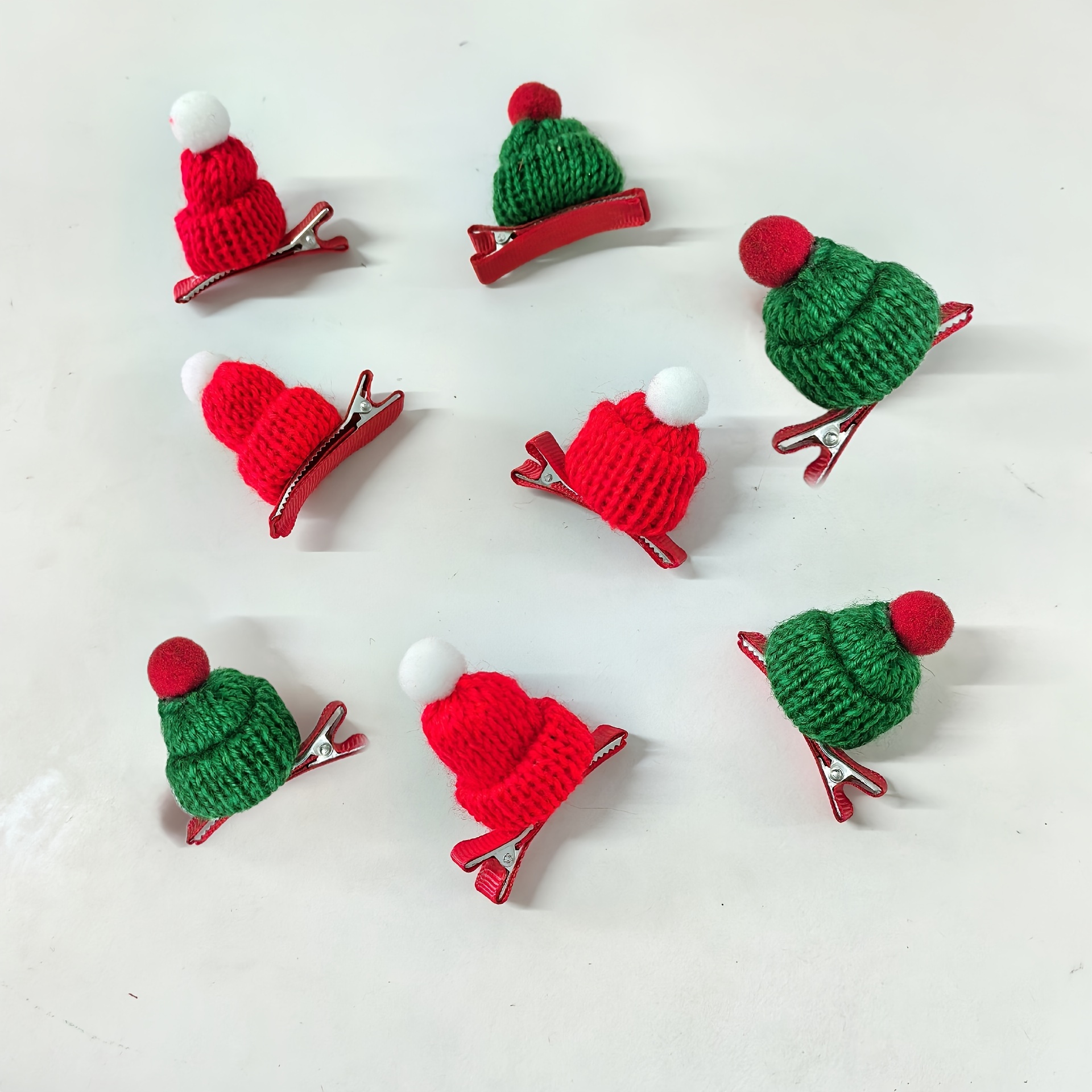 

Christmas Hat 4pcs, Shaped Accessories Red & Matching For And Adults, Decorative Hairpins Set