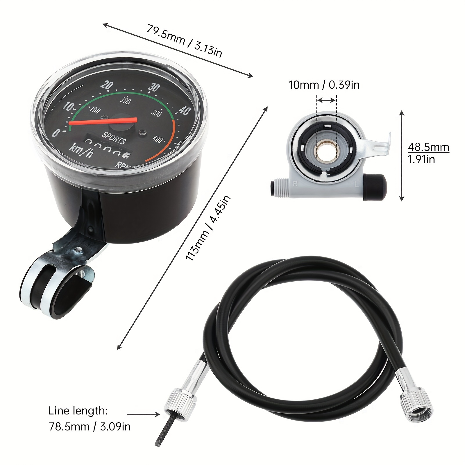 1pc bike mechanical speedometer cycling and temu Temu Canada