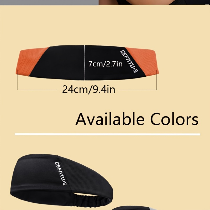 3pcs Elastic Sports Hair Band, Yoga Headband, Unisex, Men's Fitness Headband, Soft and Comfortable, Sweat-absorbing and Breathable, Suitable for All Seasons, Ideal for Exercise, Fitness, Yoga, Cycling, Basketball, and Running