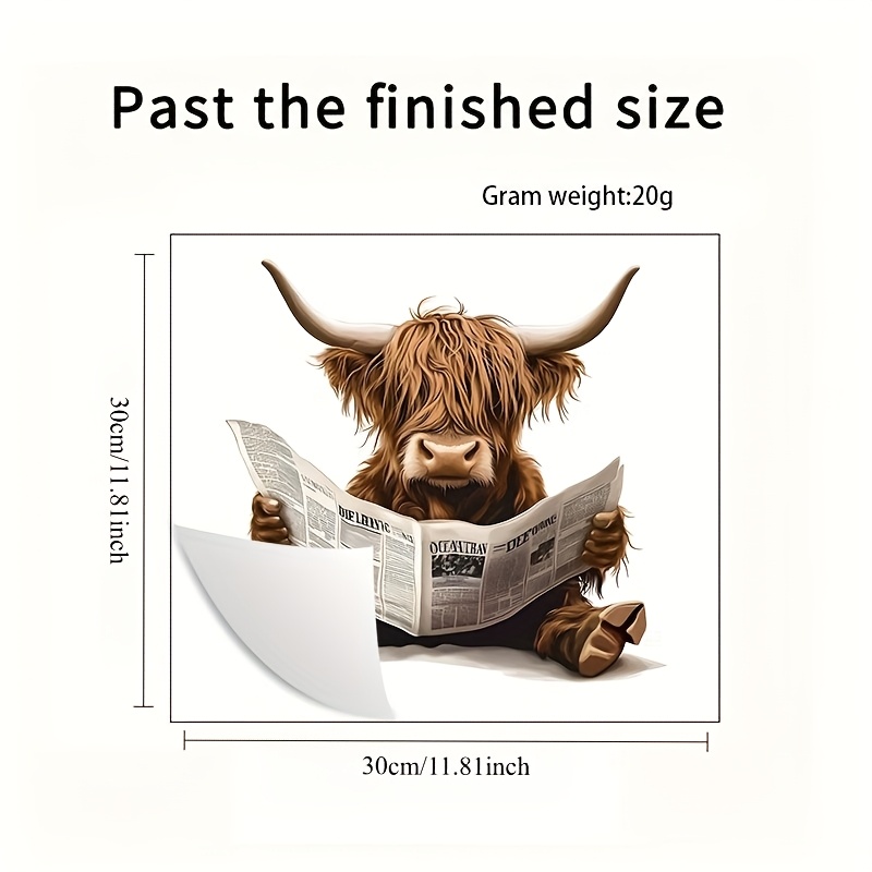 Image of Interesting Stickers For Sitting And Reading Newspapers, Decoration And Diy Vinyl Mural Art. Add And Fun To Your Bathroom With This Beautiful Toilet Sticker! Detachable Adhesive