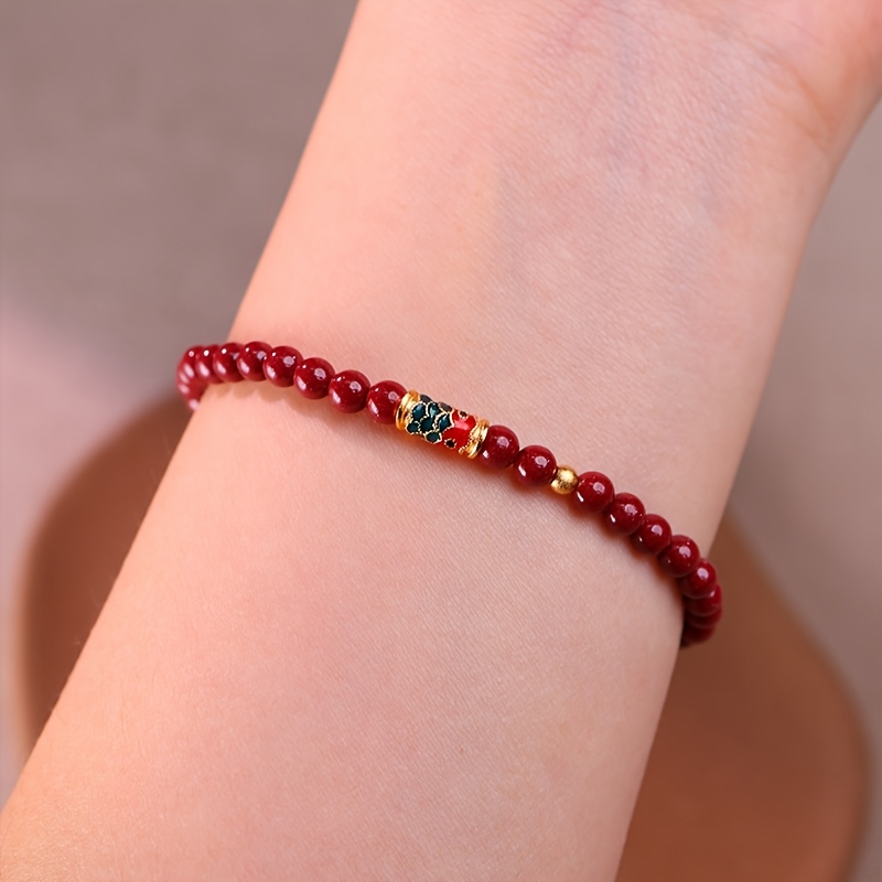 Women's Fashion Cinnabar Bracelet in Gift Box