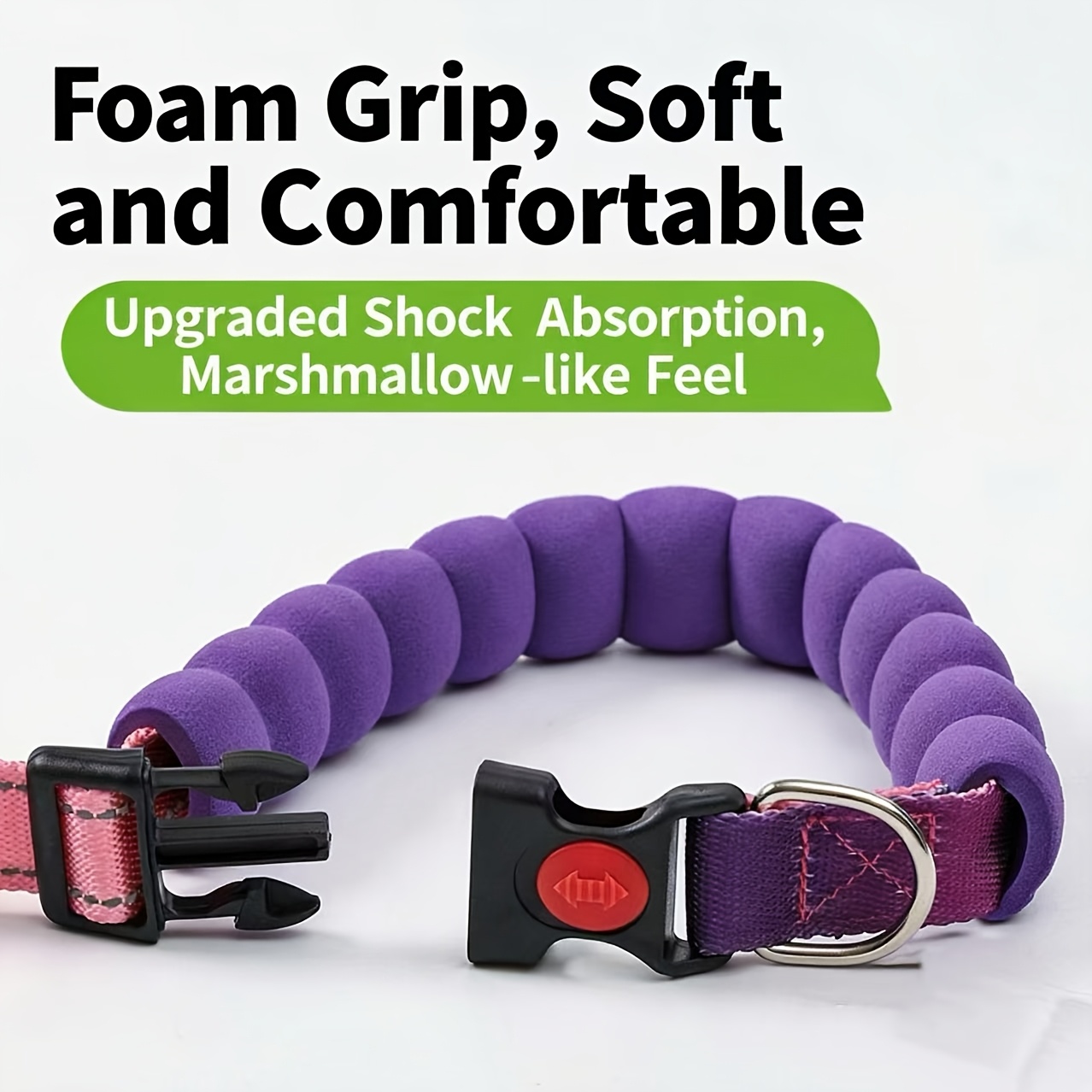 Dopamine Dog Leash, Multi-Functional with Anti-Pull Elastic Stretch