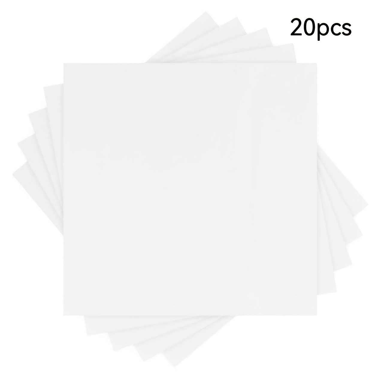 TEMU 20 Sheets/40 Sheets/60 Sheets/set Of Napkins, 2-ply White Solid Color Napkins, 33cm*33cm, Used For: Weddings, , Birthday Party Decorative