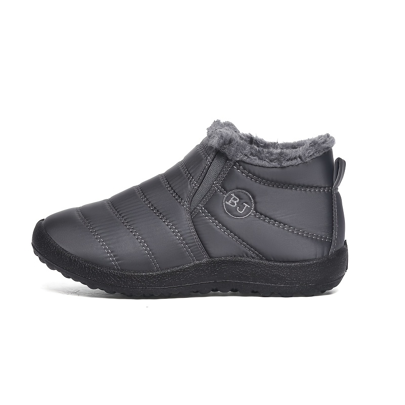 Men's Plush Lined Winter Boots, Cozy Daily Walking Shoes