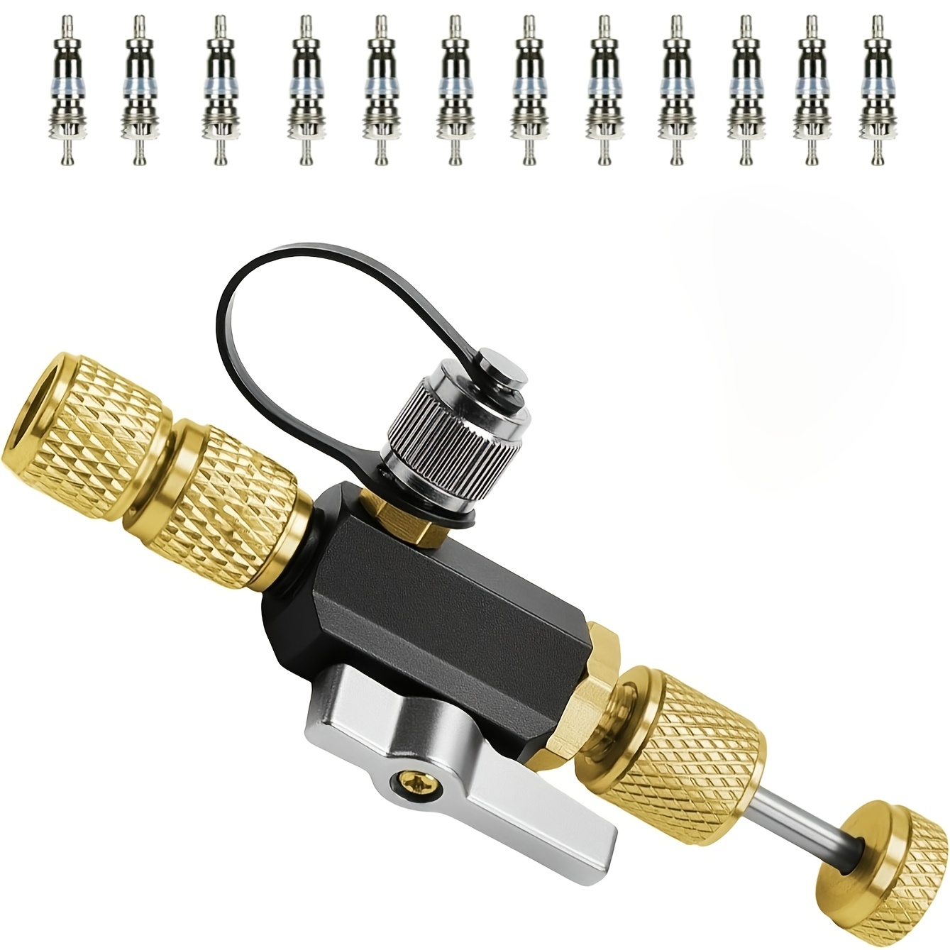 TEMU Hvac Valve Core Removal Tool, Valve Core Remover Installer Tool, 1/4