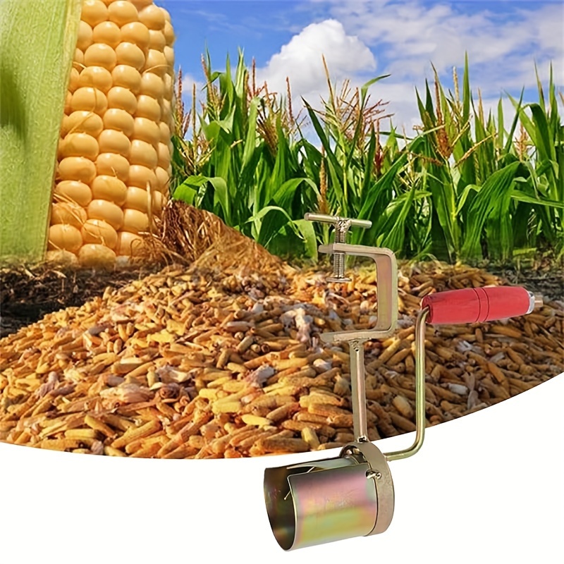stainless steel corn stripper easy hand crank cob peeler thresher perfect for bbqs outdoor cooking details 6