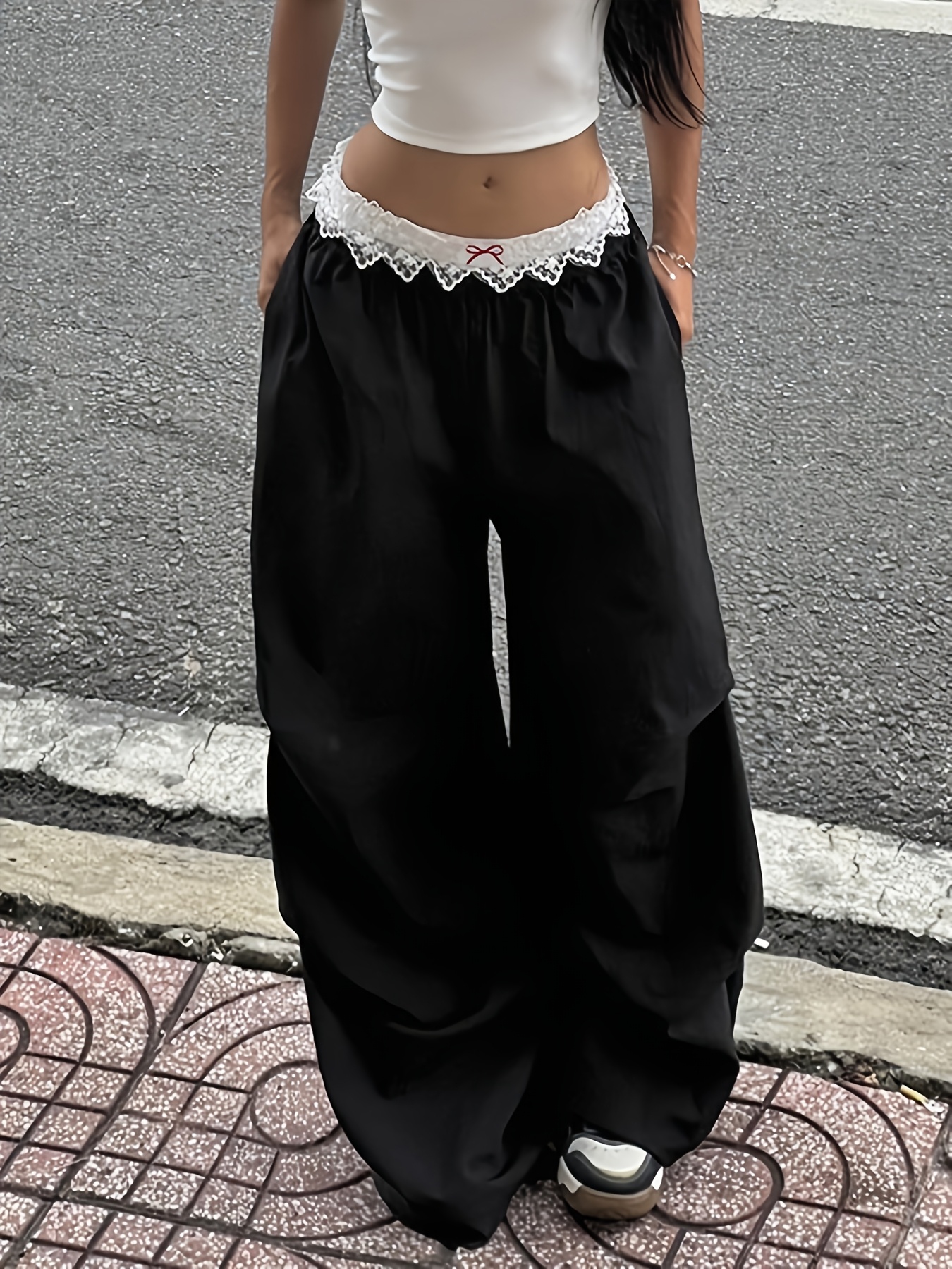 lace pants sold on Temu United States