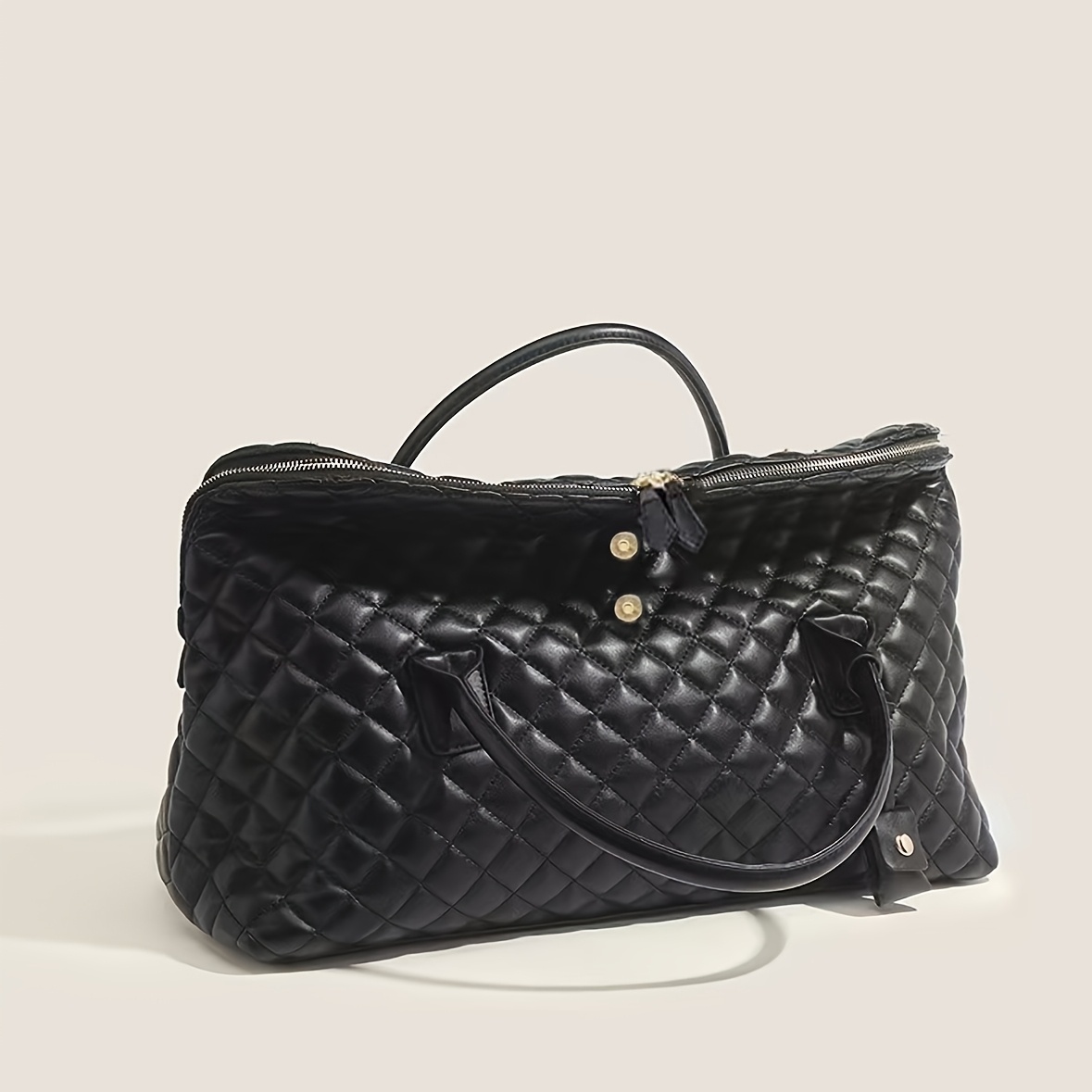 Image of New Rhombus Travel Bag Large Capacity Autumn Winter New Shoulder Crossbody Handbag Checked Luggage Large Bag