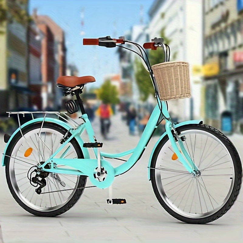 

Outdoorvibe 26 Inch Bike For Women- 1 Speed Commute Bike For Adults- Womens Bicycle With Adjustable Seat In Mint Green