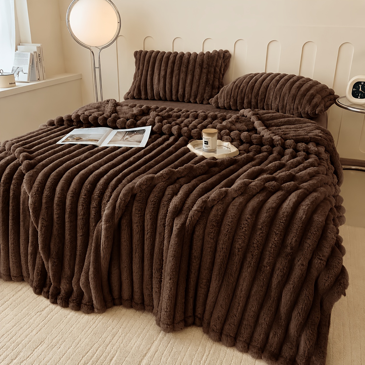 TEMU Warm And Cozy Multifunctional Pull-tab Blanket, Suitable For , Machine Washable, Ideal For , The Office, Outdoor Camping, And As A Sofa Nap