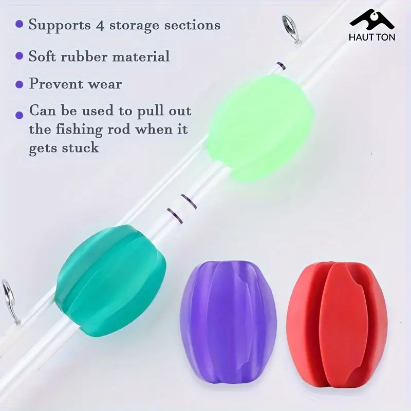 Silicone Fishing Rod Holder Clip Multifunctional Reusable - Temu