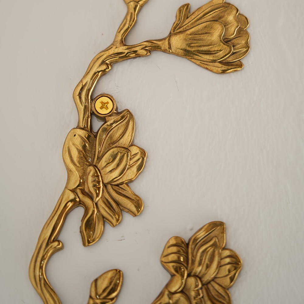 elegant vintage french brass wall hooks flower Temu Ireland