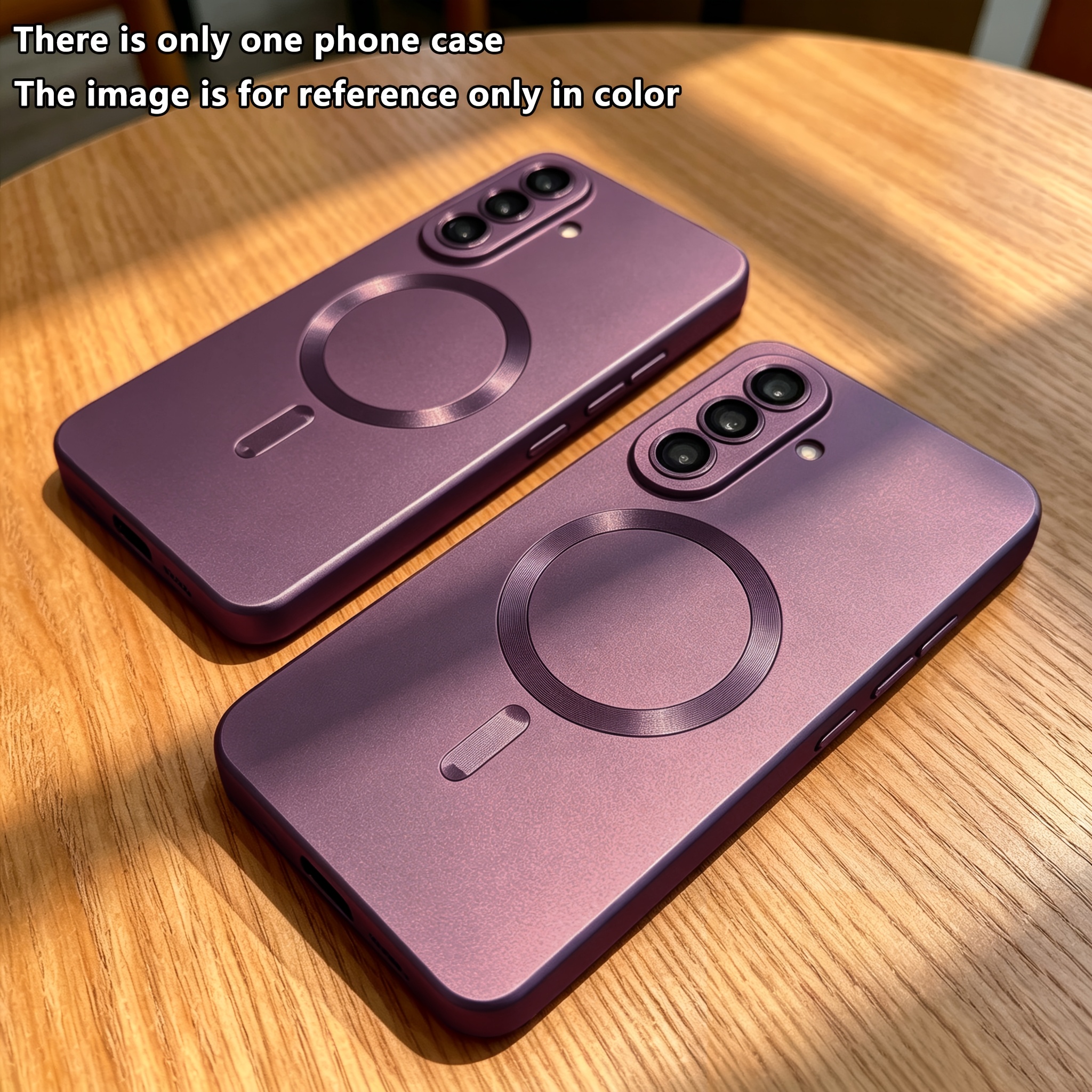 TEMU Phone Case: [luxury Magnetic Case] New Magnetic Solid Color Phone Case, Suitable For Suitable For Galaxy A57 A37 A17 A56 A55 A54 A36 A35 A34 A26