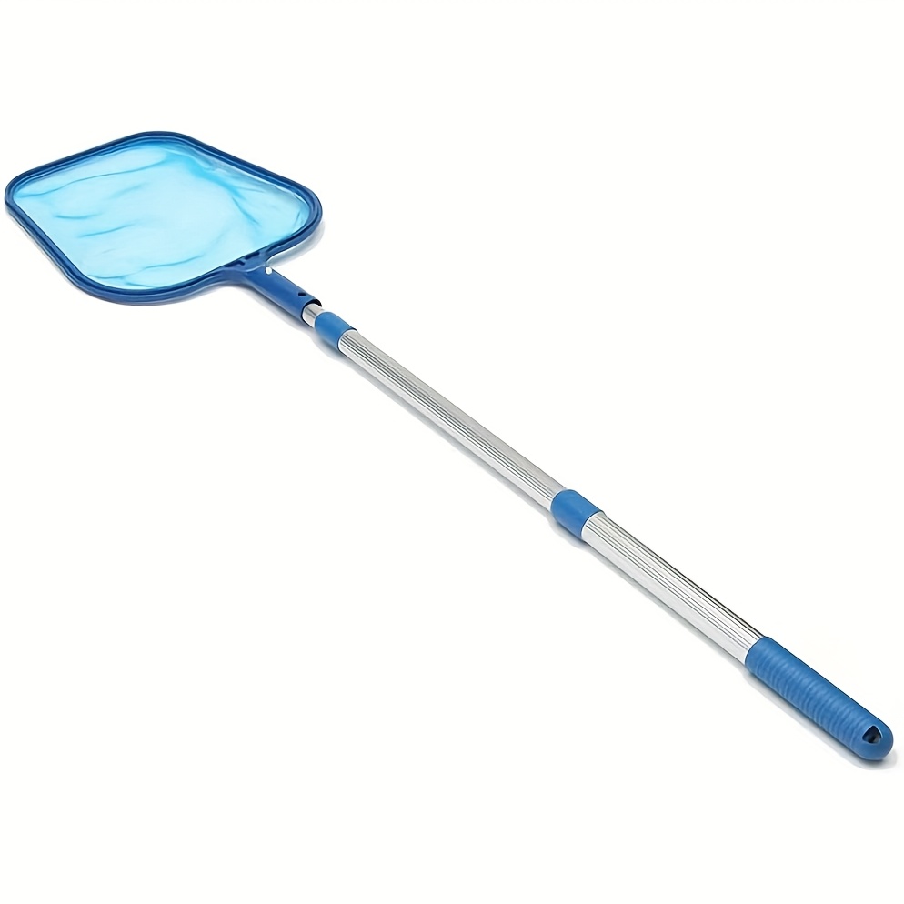Image of Pool Skimmer Net Kit, Adjustable 40 Inch Aluminium Telescopic Pole, Pond Nets For Cleaning, Fine Mesh Leaf Skimmer Net For Garden Pond Hot Tub Net