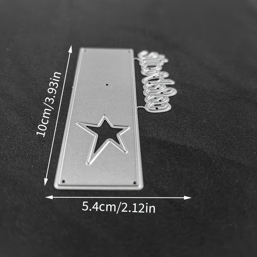 TEMU 1pc Exquisite Day Metal Cutting Mold, Suitable For Photo Album Production, Handicrafts, Relief Templates, Handmade Cards, And Gift Card