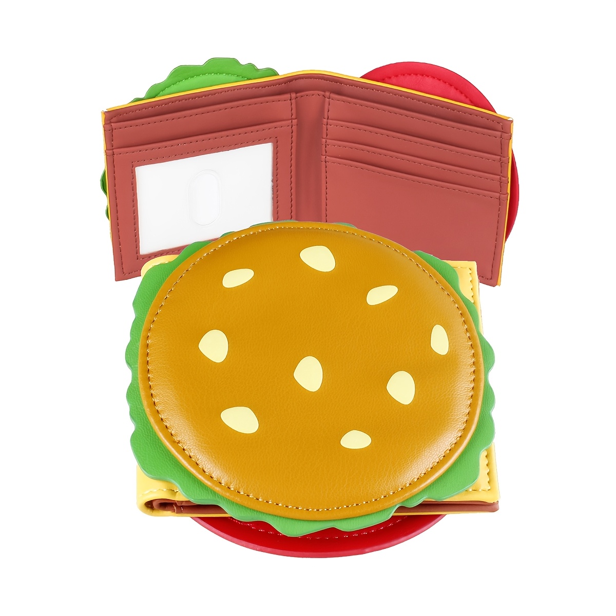 

Chic Hamburger-shaped Men' - Leather, Cute & Holder For Women - Perfect Christmas Gift