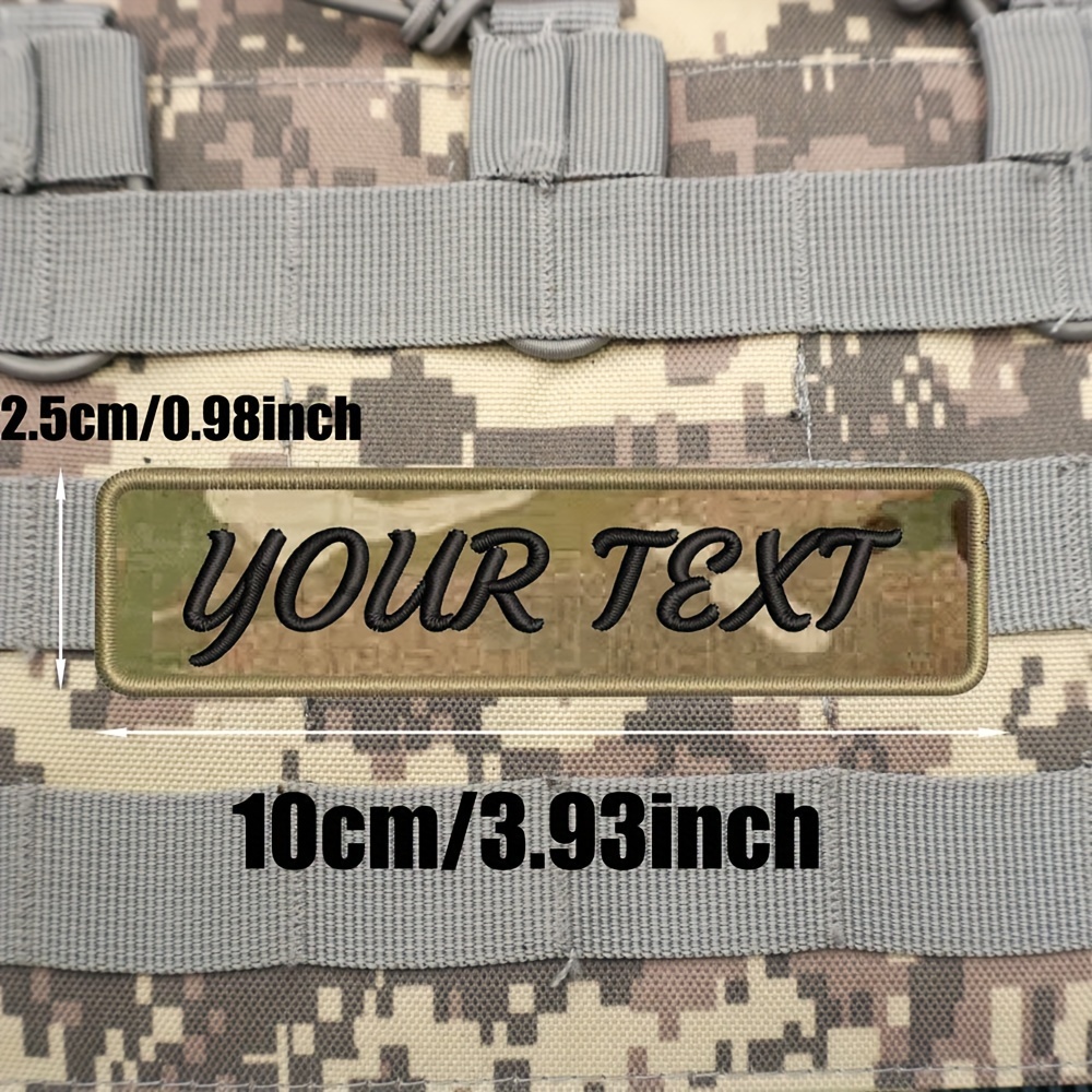 Customized Embroidered Name Patch, Personalized Embroidery Badge With Closure For Clothing, Bags, And Backpacks