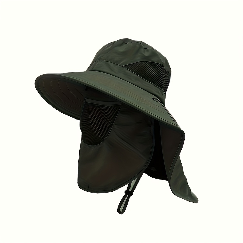1 Sombrero de Verano con Ala Ancha que Cubre la Cara, Ideal para Actividades al Aire Libre como Ciclismo, Pesca y Senderismo - Imagen 10