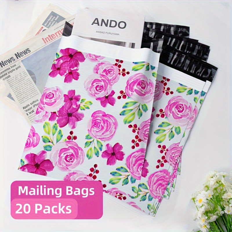 E-shop Kostengünstige -Tasche mit rosa Rosen-Print, Geschenktüte, geeignet für Handgepäck-Einkäufe, Geschenkversand, Expressversand, verschleißfest,
