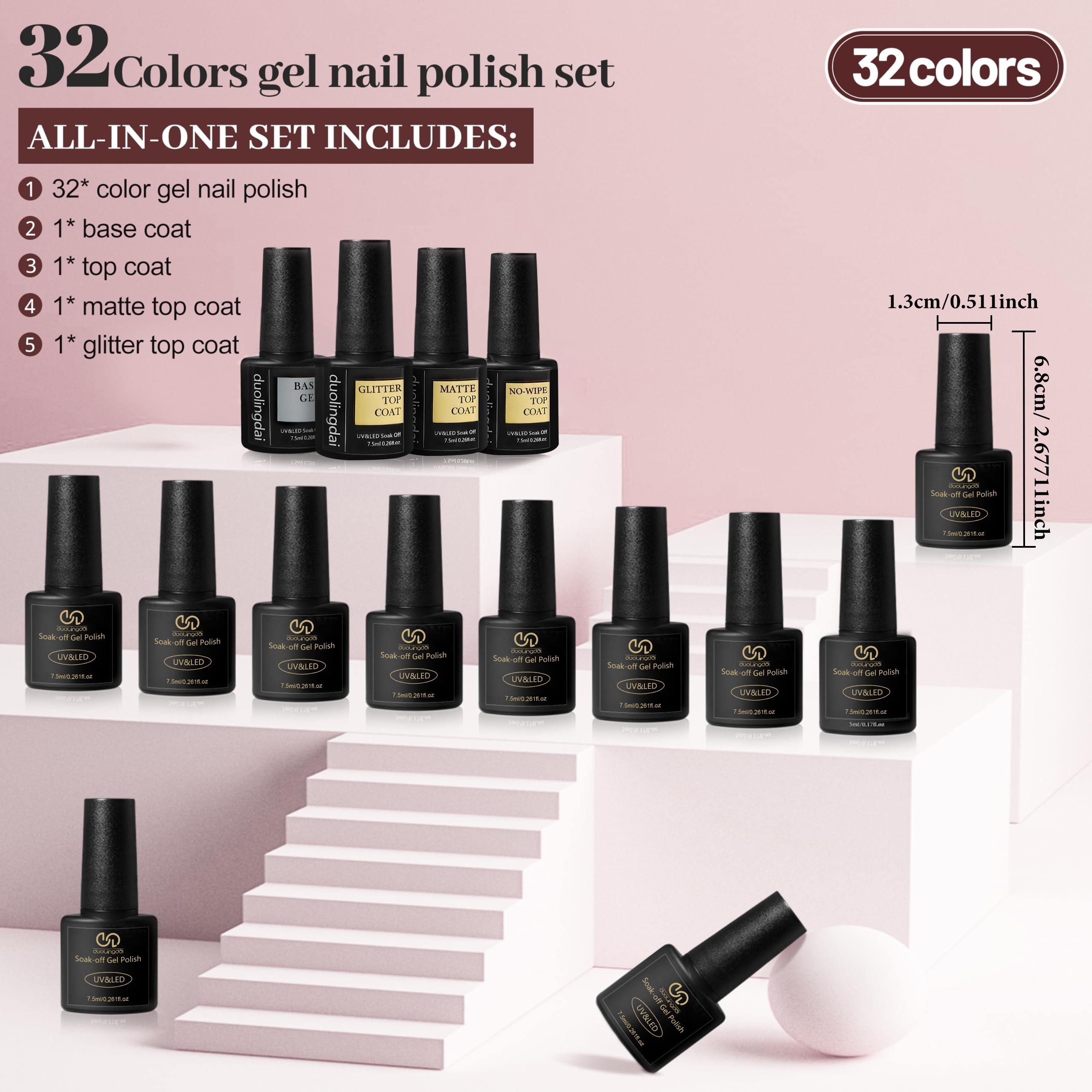 36pcs gel     kit 32             top     free   free      