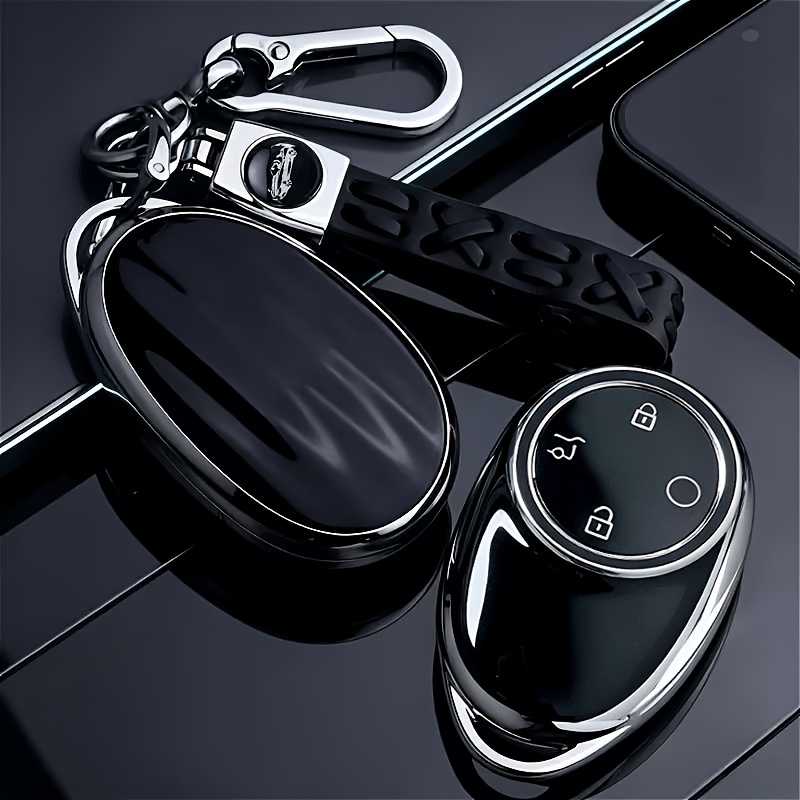 TEMU Tpu Car Remote Key Cover With Keychain For Ut Electric Vehicles, Gac , And V For 2025 2026 For Gac S V Lx Ia5v, Premium Durable Soft Tpu Key