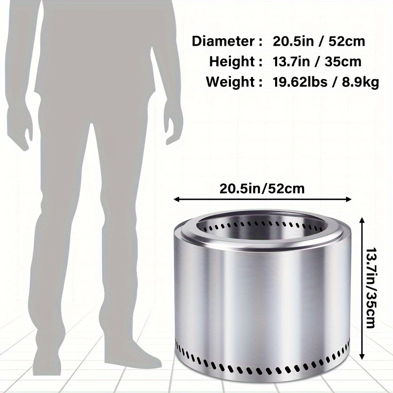 Image of Stainless Steel Outdoor Stove, Campfire, Party, Rv Travel Essential Wood-burning Stove