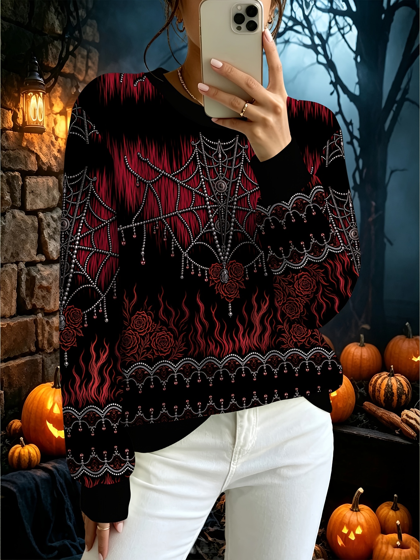 sweaters goth sold on Temu United States