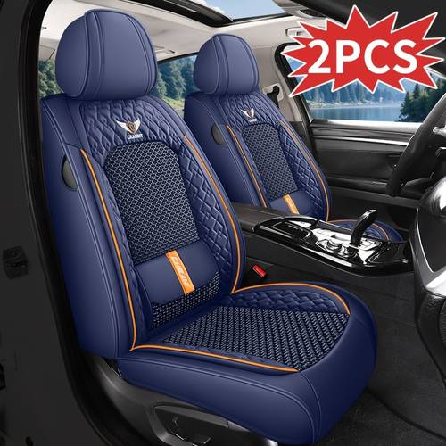 2pcs pu car seat covers front driver and passenger seat covers front seat protectors for sedans and suvs durable comfortable and stylish vehicle accessories for pickup trucks