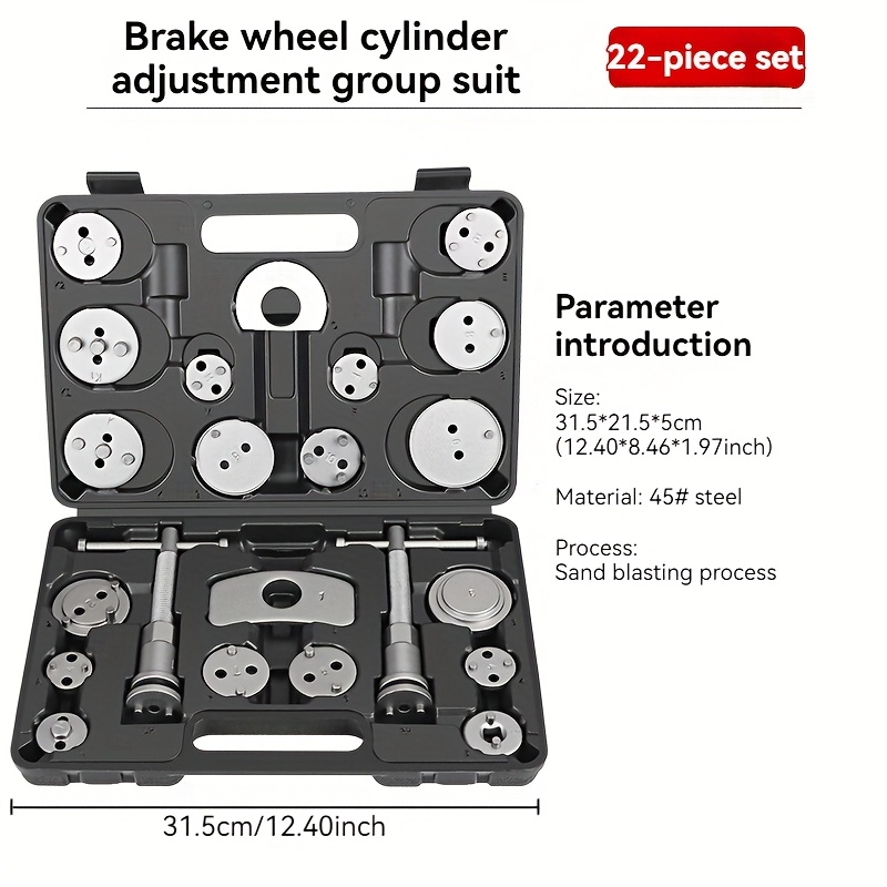 TEMU Brake Caliper Retraction Installation Tool Brake Pad Removal And Installation Tool Automotive Brake Pad Replacement Repair Tool, Without Battery