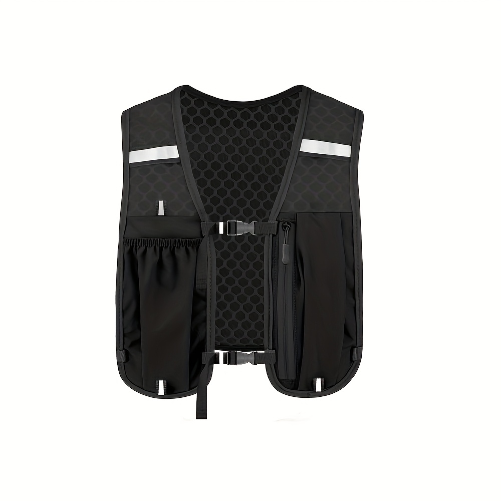 Women's Lightweight Sports Vest, Multifunctional Storage Design, Chest Bag For Carrying Water Bottle Phone While Running - Outdoor Portable Backpack