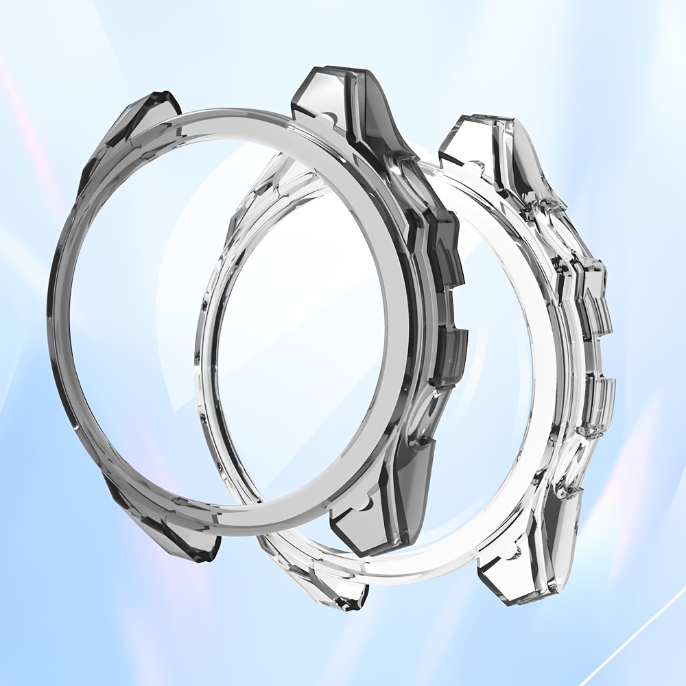 TEMU Lot de 2 Étuis de Protection pour Garmin Fenix 8 47mm, Coque de Protection en TPU Souple pour Accessoires de Montre Fenix 8 51mm